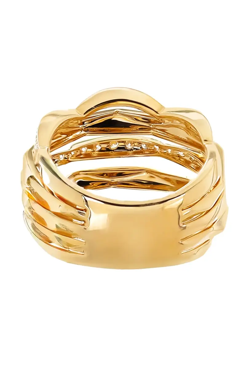 SOFIA LAROUSSI Diamond Five Row Ring | Thumbnail 6 SOFIA LAROUSSI Diamond Five Row Ring | Thumbnail 6