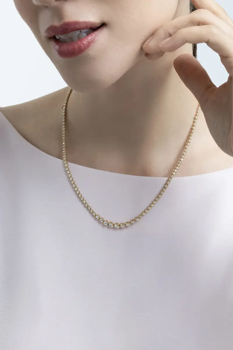 SOFIA LAROUSSI Diamond Graduating Tennis Necklace | Thumbnail 2 SOFIA LAROUSSI Diamond Graduating Tennis Necklace | Thumbnail 2