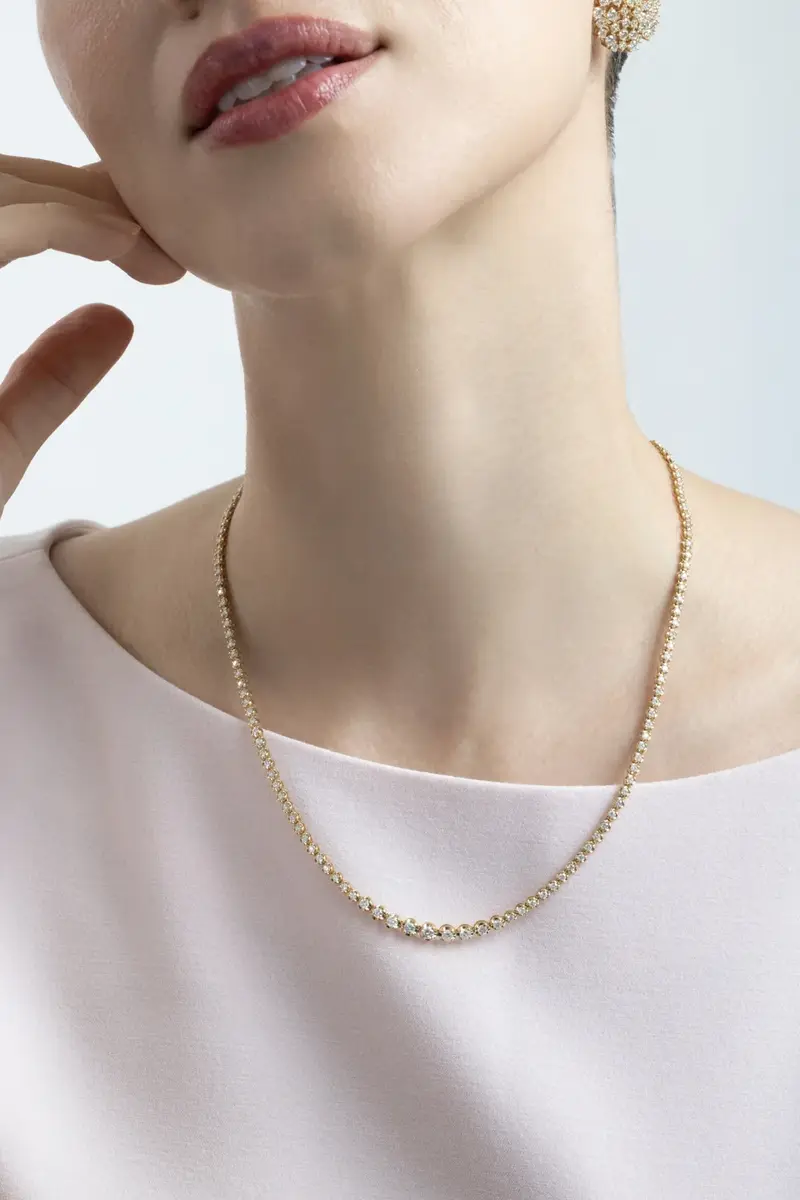 SOFIA LAROUSSI Diamond Graduating Tennis Necklace | Thumbnail 3 SOFIA LAROUSSI Diamond Graduating Tennis Necklace | Thumbnail 3