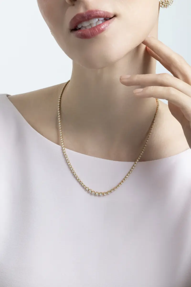 Diamond Graduating Tennis Necklace Diamond Graduating Tennis Necklace
