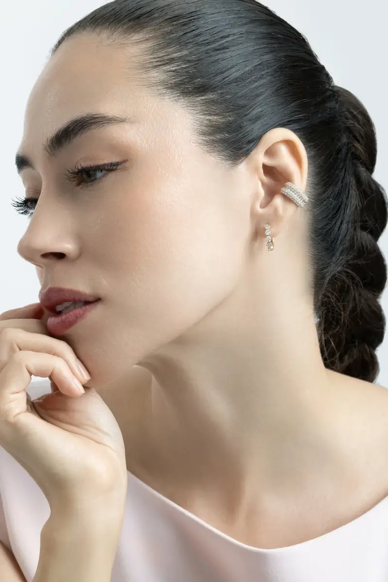 Diamond Hoop Earrings