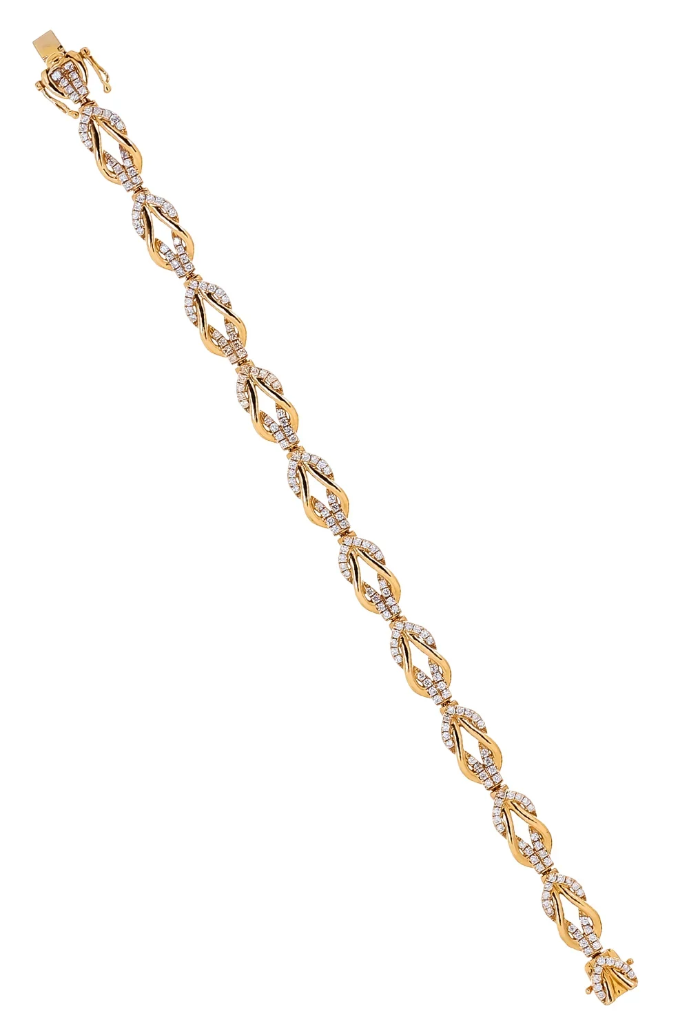 SOFIA LAROUSSI Diamond Knot Bracelet