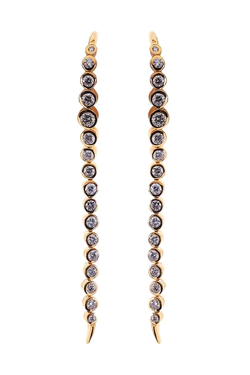 Diamond Line Earrings
