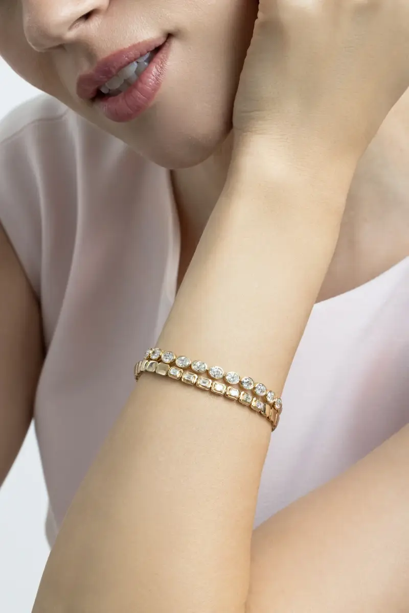 SOFIA LAROUSSI Diamond Oval Bezel Bracelet | Thumbnail 4 SOFIA LAROUSSI Diamond Oval Bezel Bracelet | Thumbnail 4