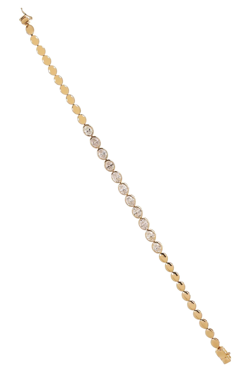 SOFIA LAROUSSI Diamond Oval Bezel Bracelet
