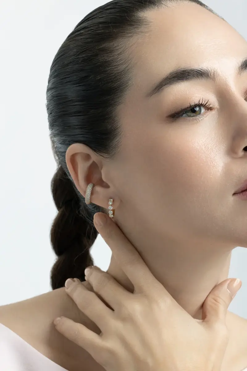 SOFIA LAROUSSI Diamond Pave Ear Cuff | Thumbnail 3