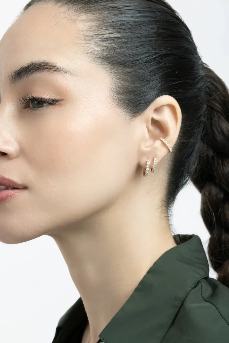 SOFIA LAROUSSI Diamond Pave Single Row Ear Cuff | Thumbnail 2 SOFIA LAROUSSI Diamond Pave Single Row Ear Cuff | Thumbnail 2