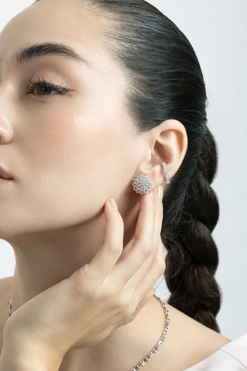 SOFIA LAROUSSI Diamond Pave Single Row Ear Cuff | Thumbnail 2 SOFIA LAROUSSI Diamond Pave Single Row Ear Cuff | Thumbnail 2
