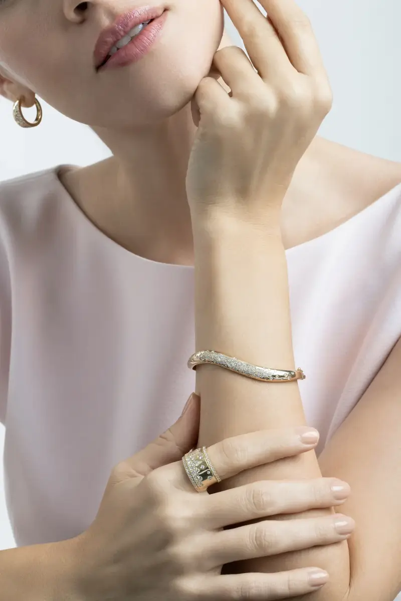 SOFIA LAROUSSI Diamond Scattered Wavy Bracelet | Thumbnail 2 SOFIA LAROUSSI Diamond Scattered Wavy Bracelet | Thumbnail 2