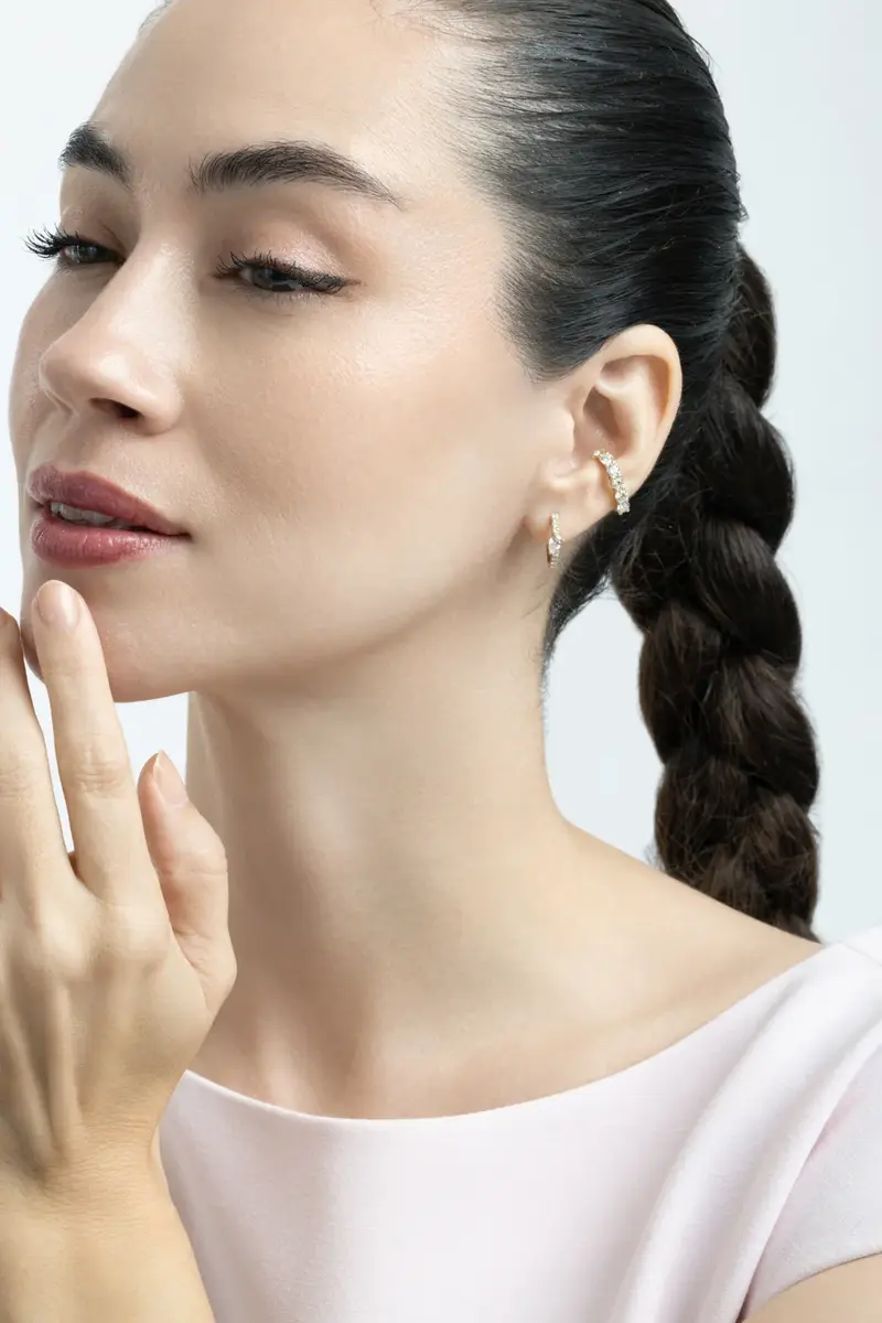 SOFIA LAROUSSI Diamond Single Row Ear Cuff | Thumbnail 3 SOFIA LAROUSSI Diamond Single Row Ear Cuff | Thumbnail 3