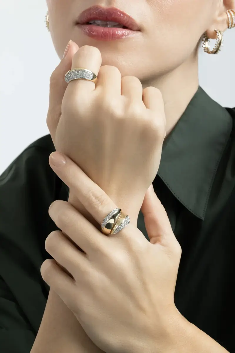SOFIA LAROUSSI Diamond Single Side Ring | Thumbnail 4 SOFIA LAROUSSI Diamond Single Side Ring | Thumbnail 4