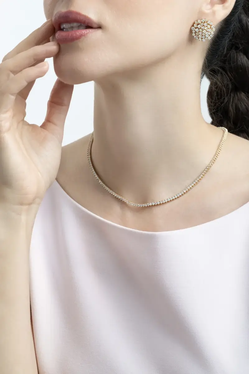 SOFIA LAROUSSI Diamond Tennis Necklace | Thumbnail 3 SOFIA LAROUSSI Diamond Tennis Necklace | Thumbnail 3
