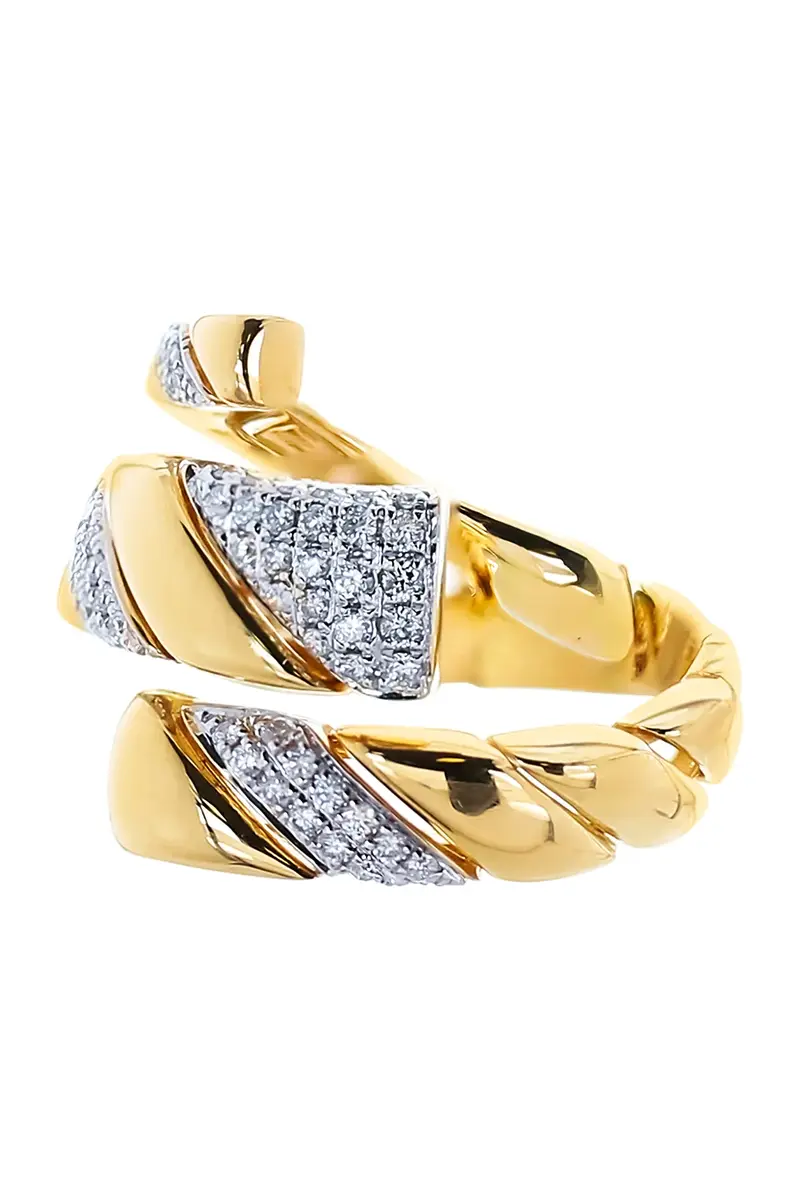 SOFIA LAROUSSI Diamond Three Row Coil Ring | Thumbnail 4 SOFIA LAROUSSI Diamond Three Row Coil Ring | Thumbnail 4