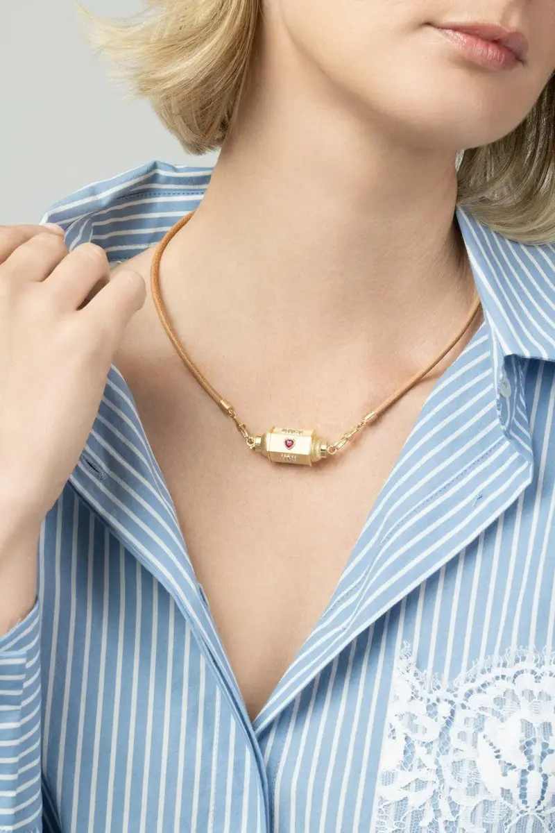 Marie Lichtenberg Love You Locket Leather Necklace | Thumbnail 2 Marie Lichtenberg Love You Locket Leather Necklace | Thumbnail 2