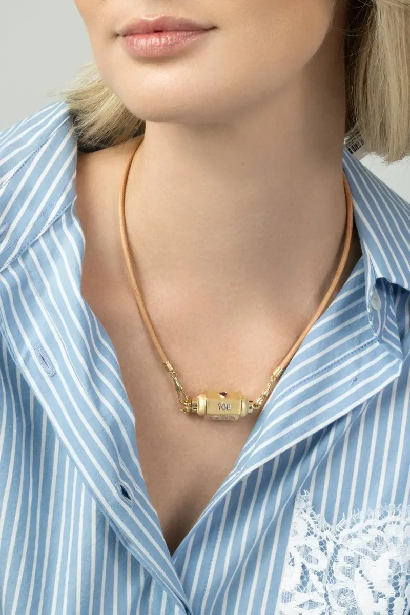 Marie Lichtenberg Love You Locket Leather Necklace | Thumbnail 4 Marie Lichtenberg Love You Locket Leather Necklace | Thumbnail 4