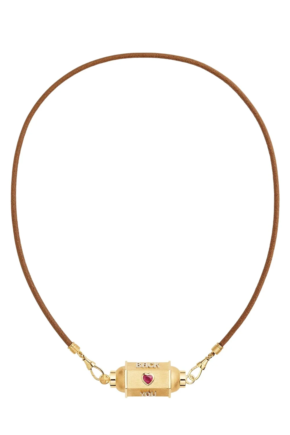 Marie Lichtenberg Love You Locket Leather Necklace
