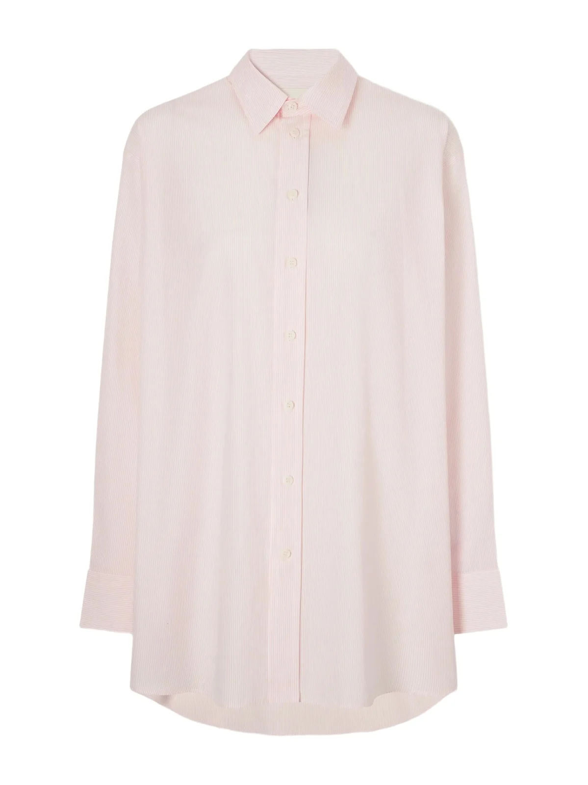 Pinstripe cotton-poplin shirt