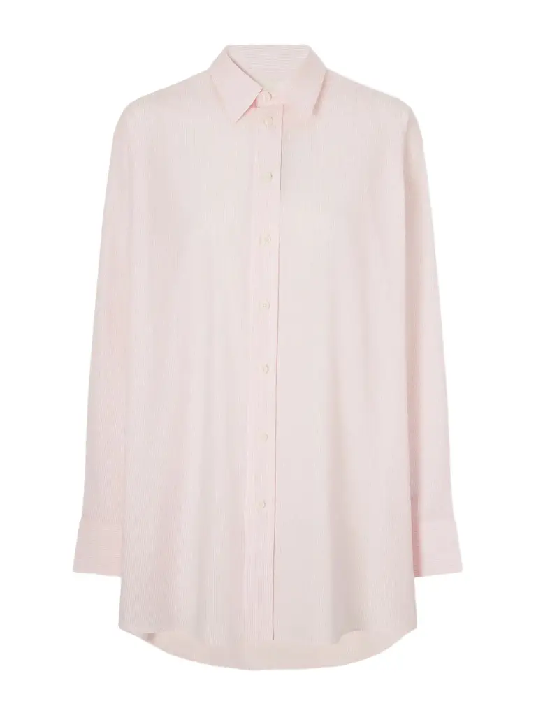 Pinstripe cotton-poplin shirt Pinstripe cotton-poplin shirt
