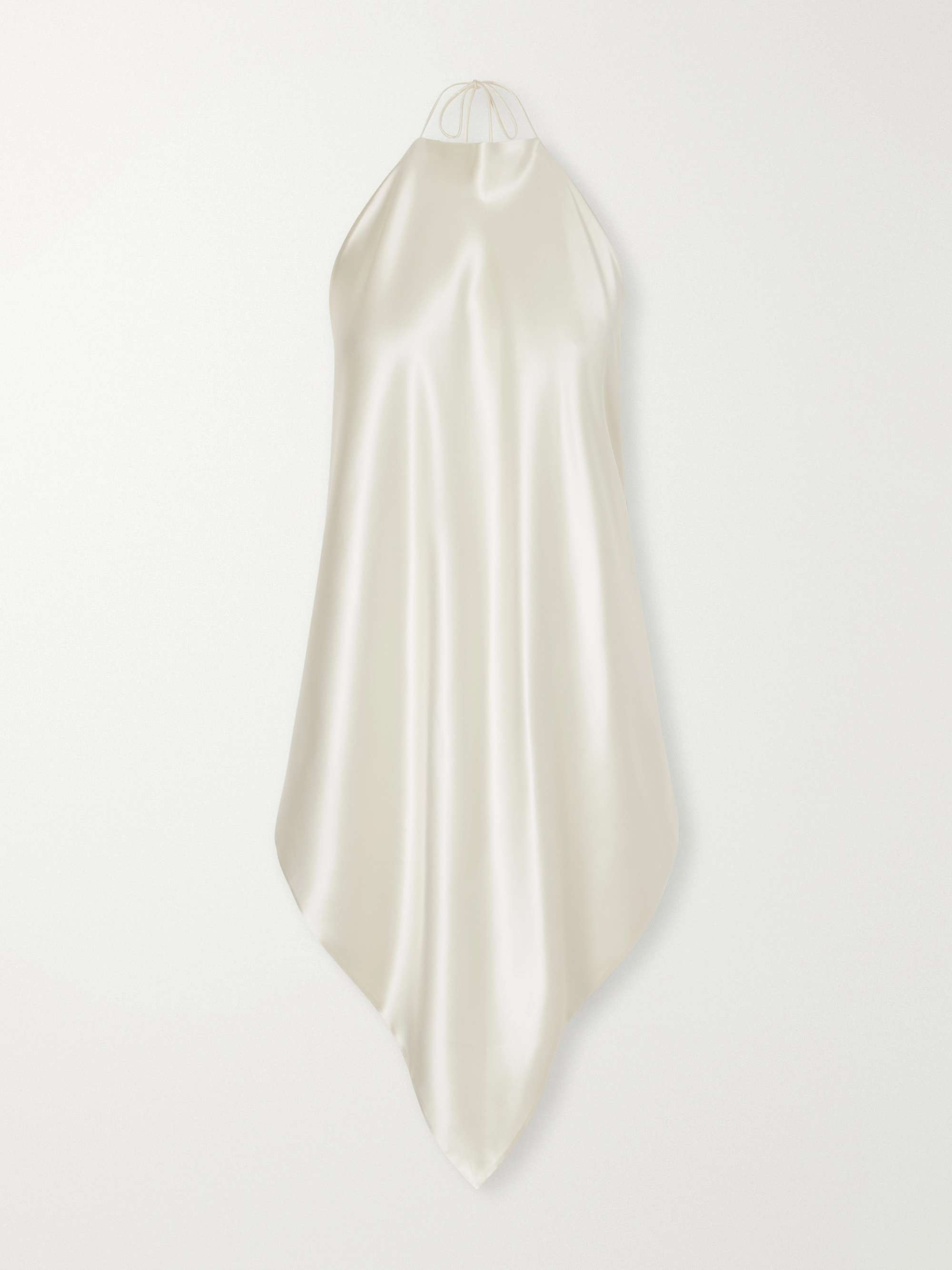 Silk stretch-satin halterneck top Silk stretch-satin halterneck top