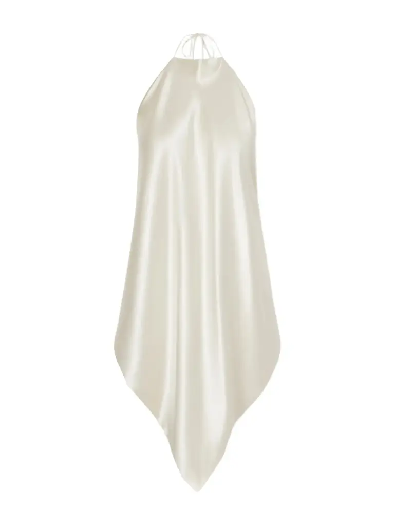 Phoebe Philo Silk stretch-satin halterneck top