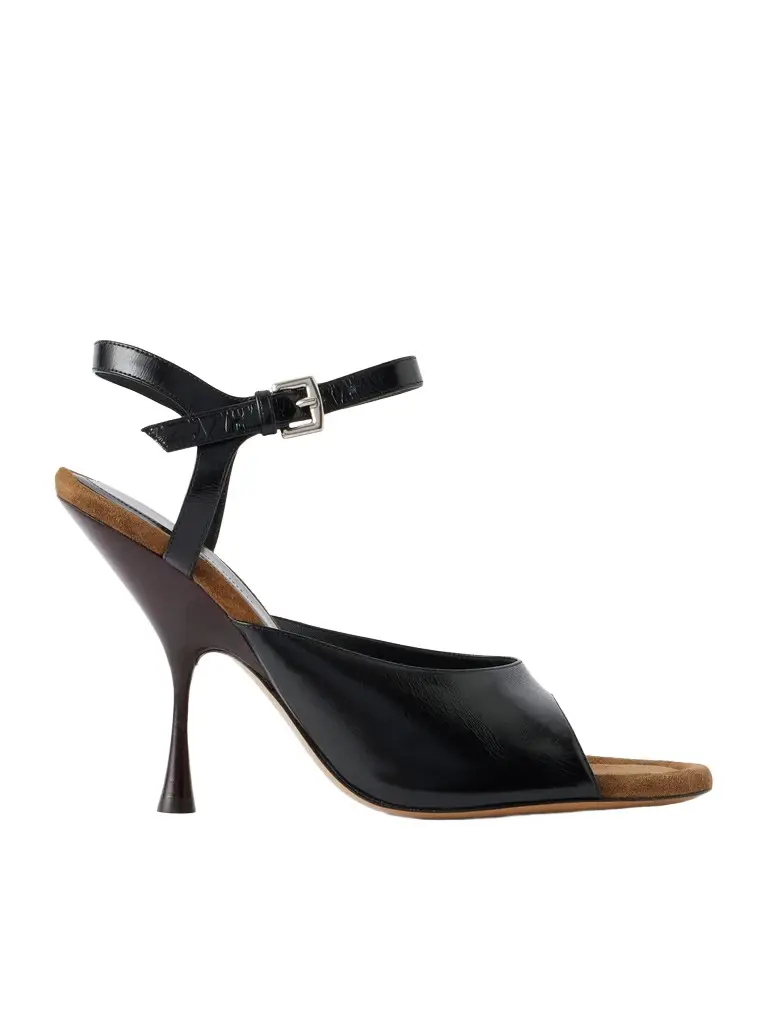Peep 100 leather sandals