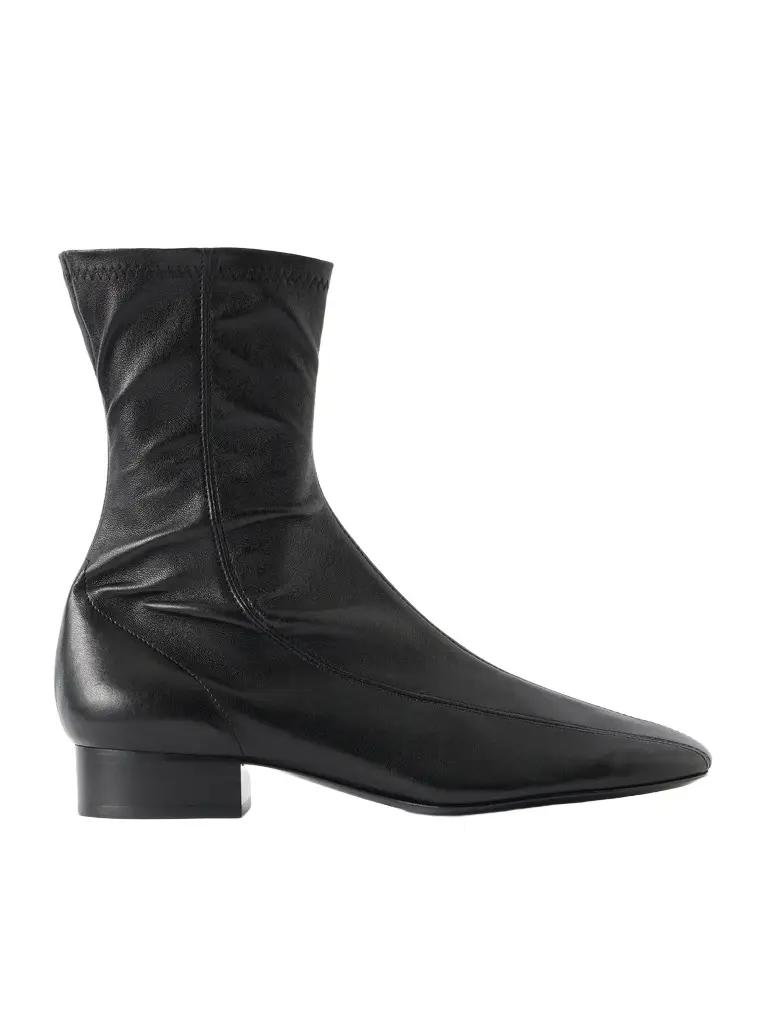 Club 30 paneled leather ankle boots Club 30 paneled leather ankle boots