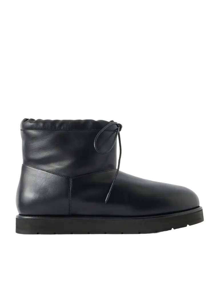Leather ankle boots