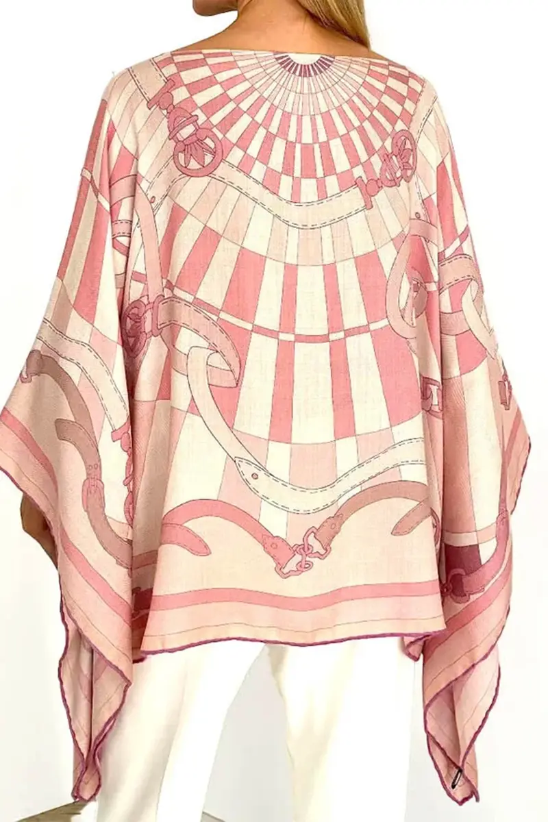 RANI ARABELLA Floral Print Poncho - Firenze | Thumbnail 3 RANI ARABELLA Floral Print Poncho - Firenze | Thumbnail 3