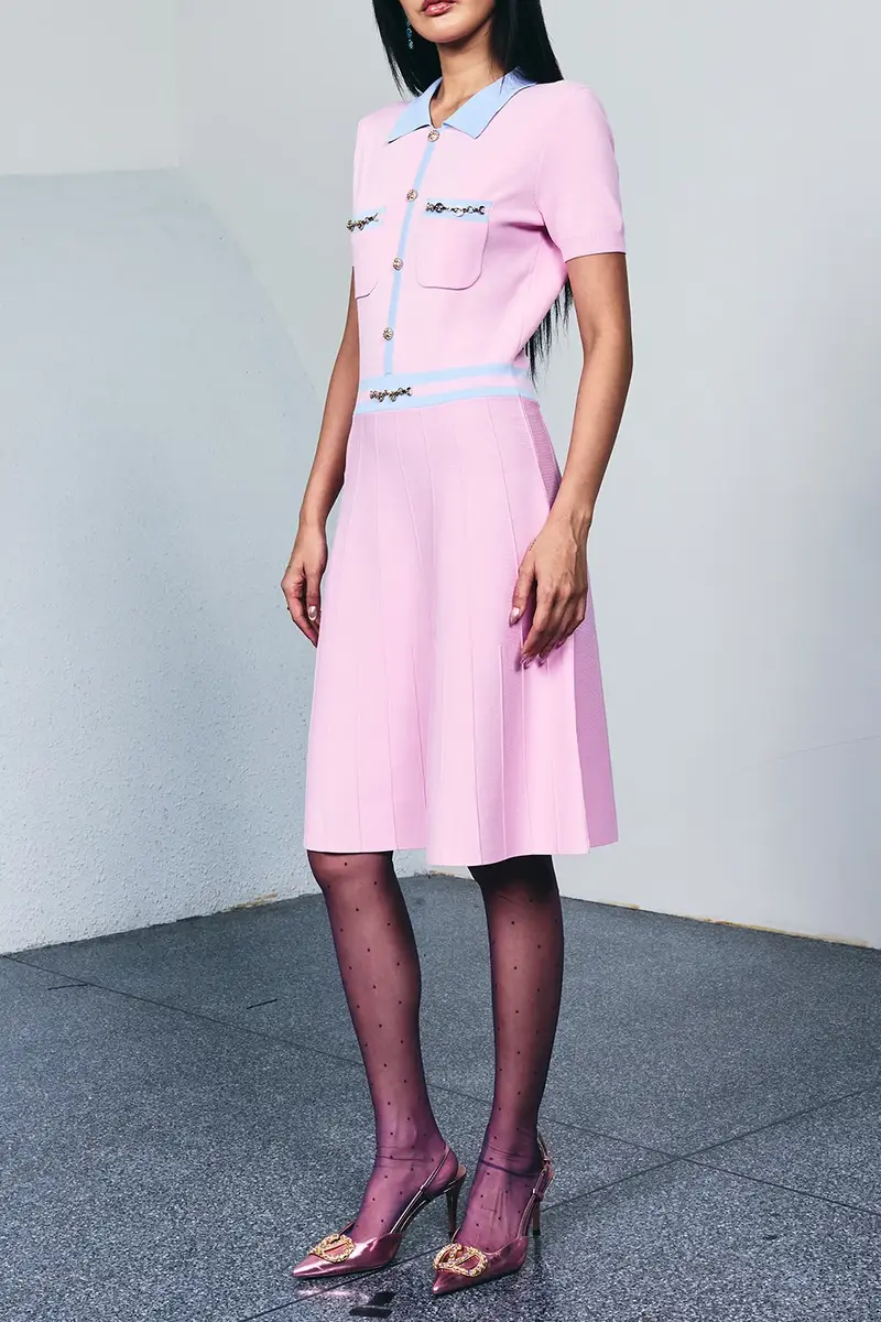 LA FUORI Blush Vivienne Midi Dress | Thumbnail 2 LA FUORI Blush Vivienne Midi Dress | Thumbnail 2