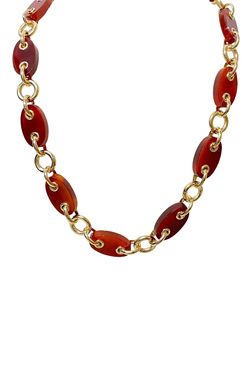 Carnelian Filo Connessa Chain Necklace Carnelian Filo Connessa Chain Necklace