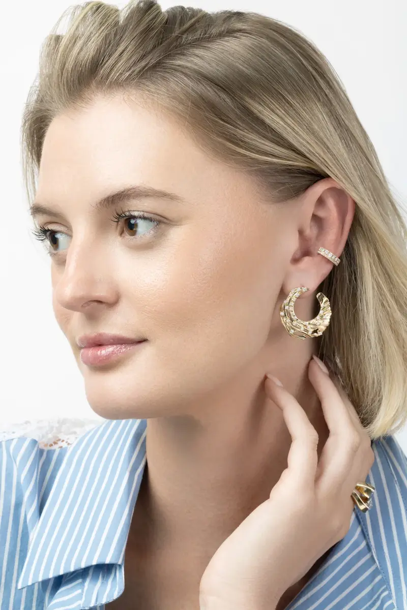 Diamond Circle Earrings Diamond Circle Earrings