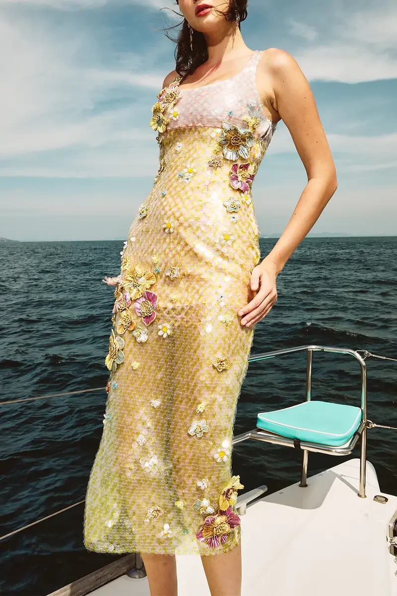 LA FUORI Sunset Bloom Maxi Dress | Thumbnail 3 LA FUORI Sunset Bloom Maxi Dress | Thumbnail 3