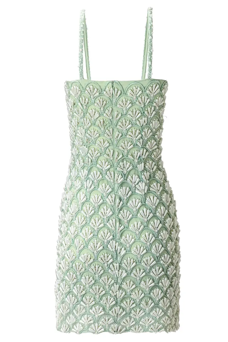 LA FUORI Louvre Scallop Pearl Mini Dress | Thumbnail 7 LA FUORI Louvre Scallop Pearl Mini Dress | Thumbnail 7
