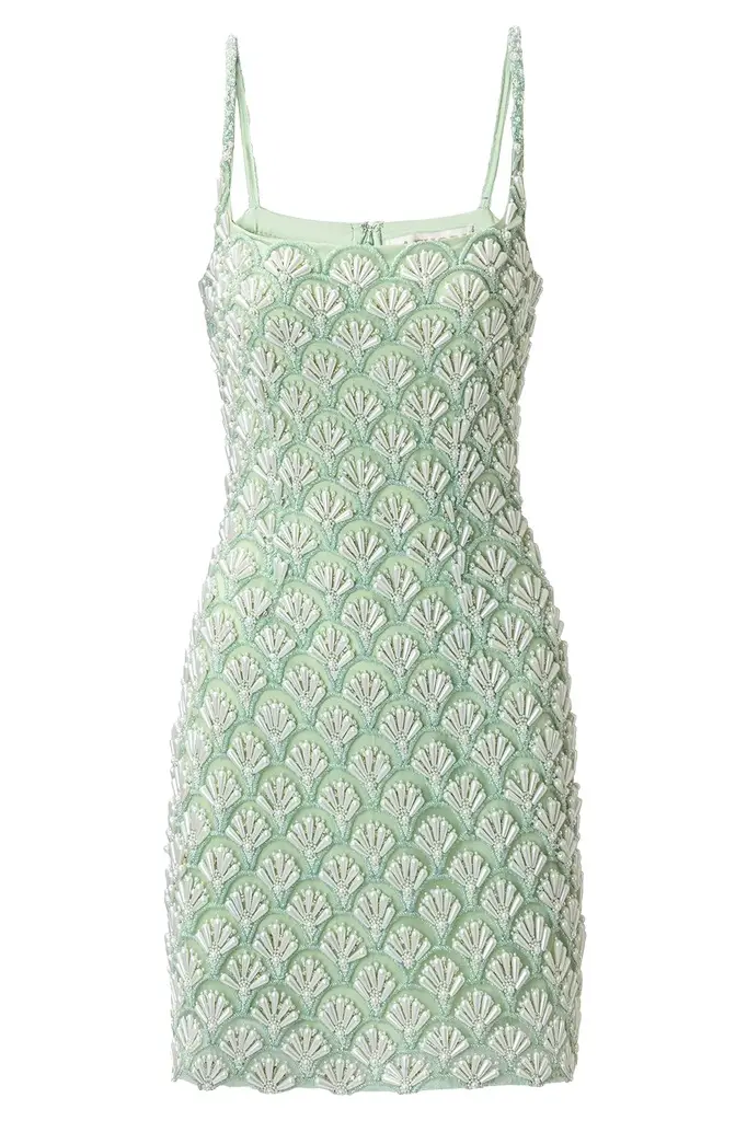 Louvre Scallop Pearl Mini Dress Louvre Scallop Pearl Mini Dress