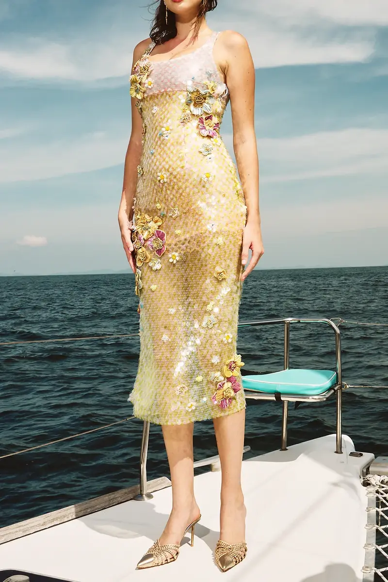 LA FUORI Sunset Bloom Maxi Dress | Thumbnail 4 LA FUORI Sunset Bloom Maxi Dress | Thumbnail 4