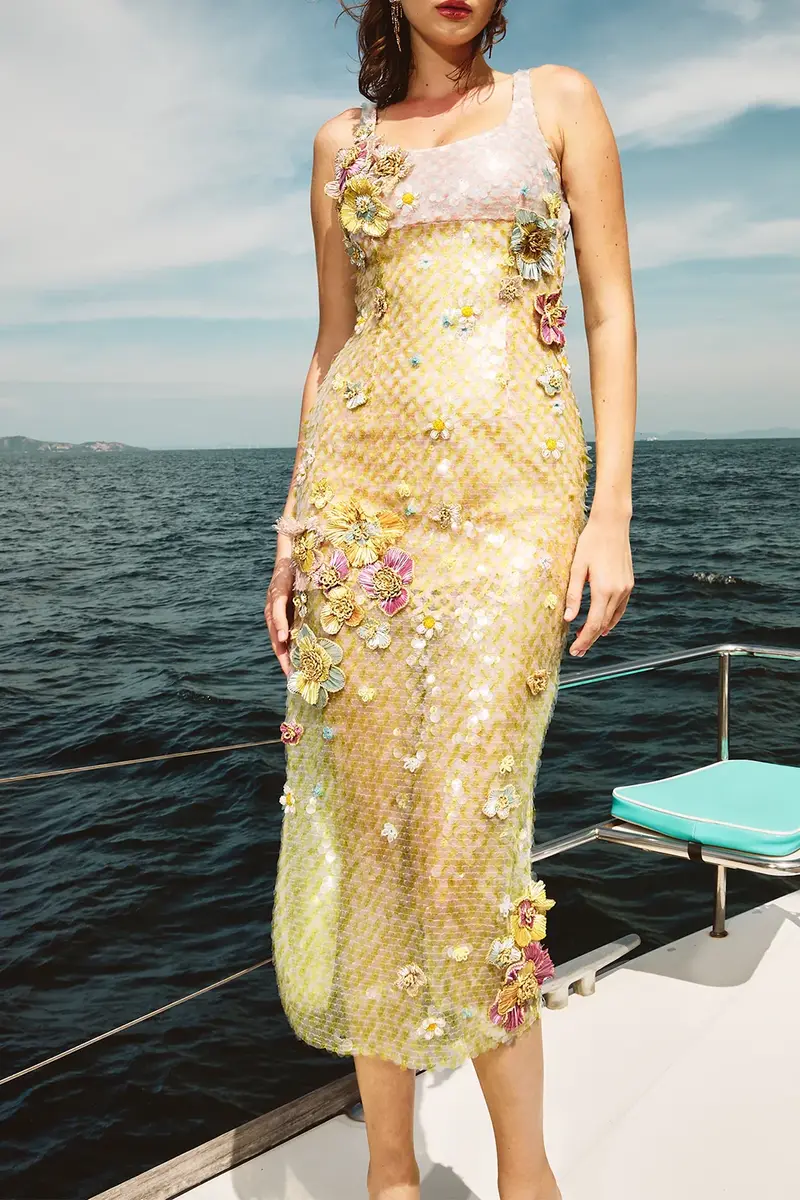LA FUORI Sunset Bloom Maxi Dress | Thumbnail 5 LA FUORI Sunset Bloom Maxi Dress | Thumbnail 5