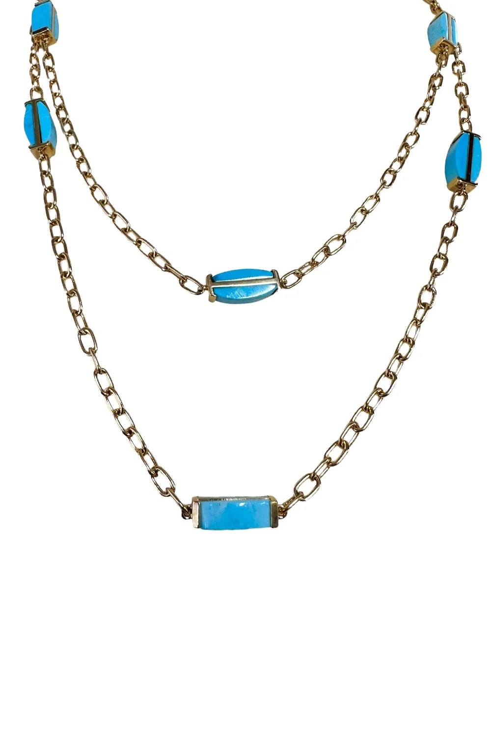 Turquoise Orzura Station Necklace Turquoise Orzura Station Necklace