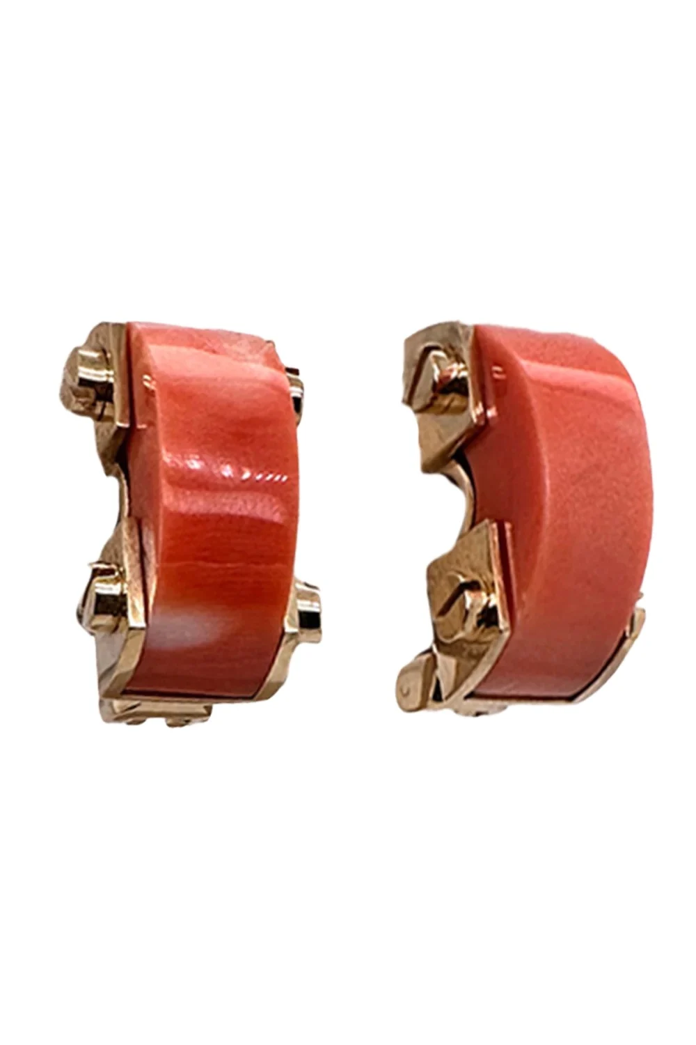 ALETTO BROTHERS Mediterranean Coral Bridge Earrings