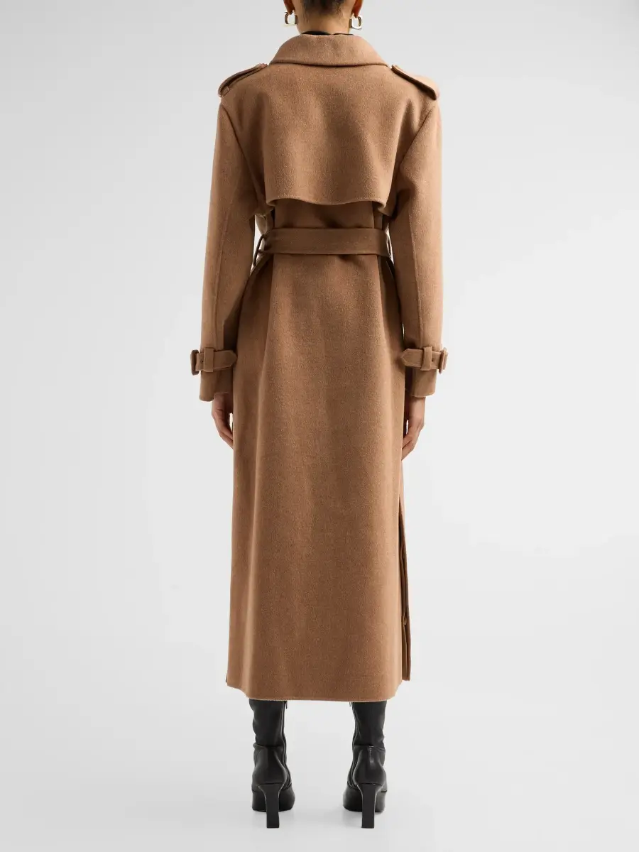 Simkhai Women's Rumi Wool-Blend Belted Long Coat | Thumbnail 3 Simkhai Women's Rumi Wool-Blend Belted Long Coat | Thumbnail 3