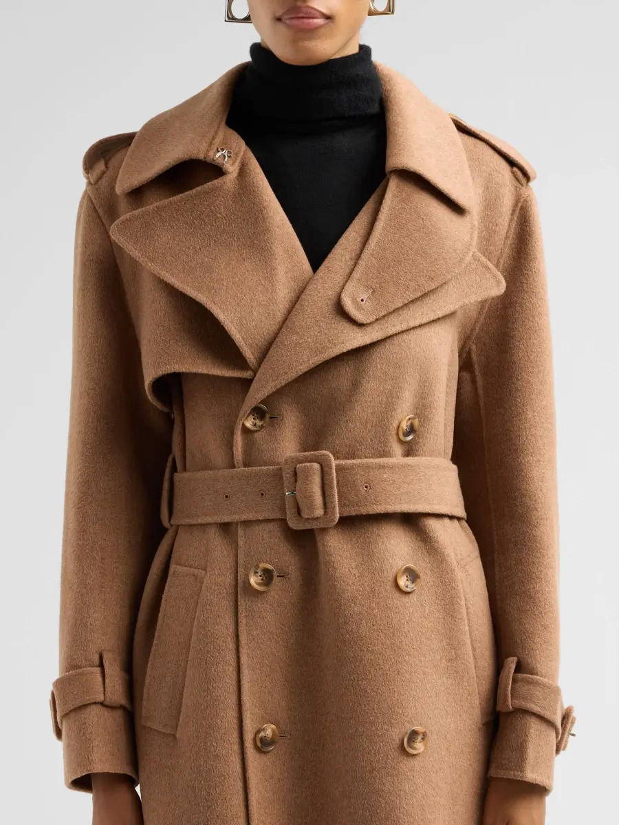 Simkhai Women's Rumi Wool-Blend Belted Long Coat | Thumbnail 5 Simkhai Women's Rumi Wool-Blend Belted Long Coat | Thumbnail 5