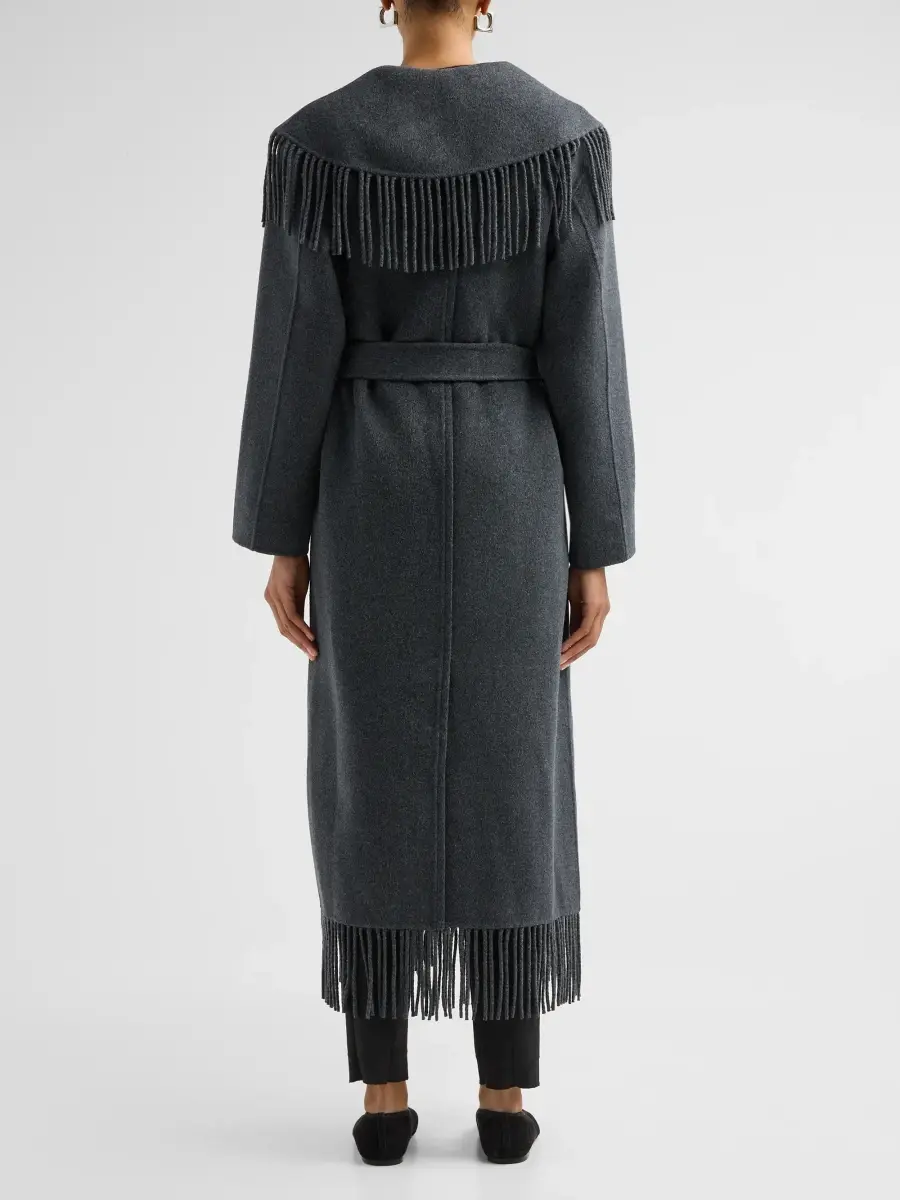 Simkhai Women's Carrie Fringe Robe Coat | Thumbnail 3