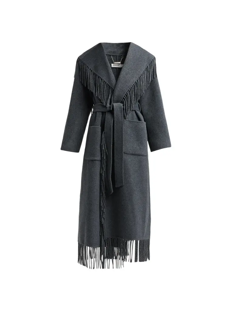 Simkhai Women's Carrie Fringe Robe Coat