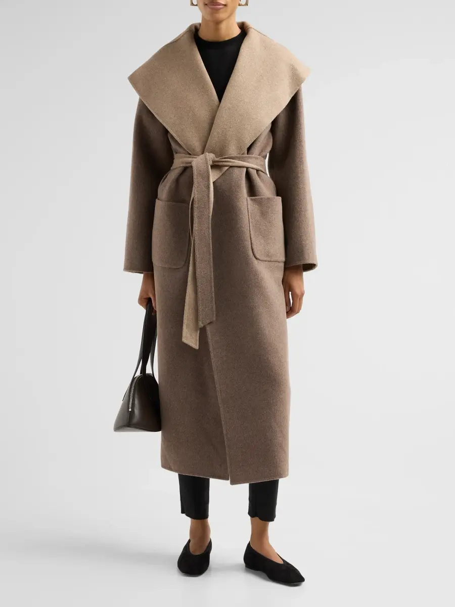 Simkhai Women's Allura Reversible Belted Coat | Thumbnail 2