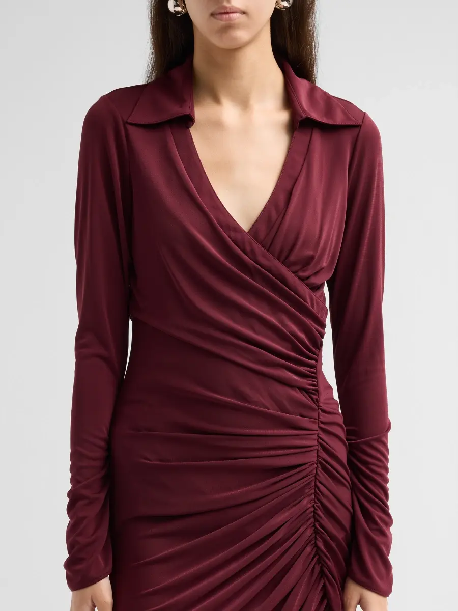 Cinq à Sept Women's Fabia Ruched Midi Dress | Thumbnail 5 Cinq à Sept Women's Fabia Ruched Midi Dress | Thumbnail 5