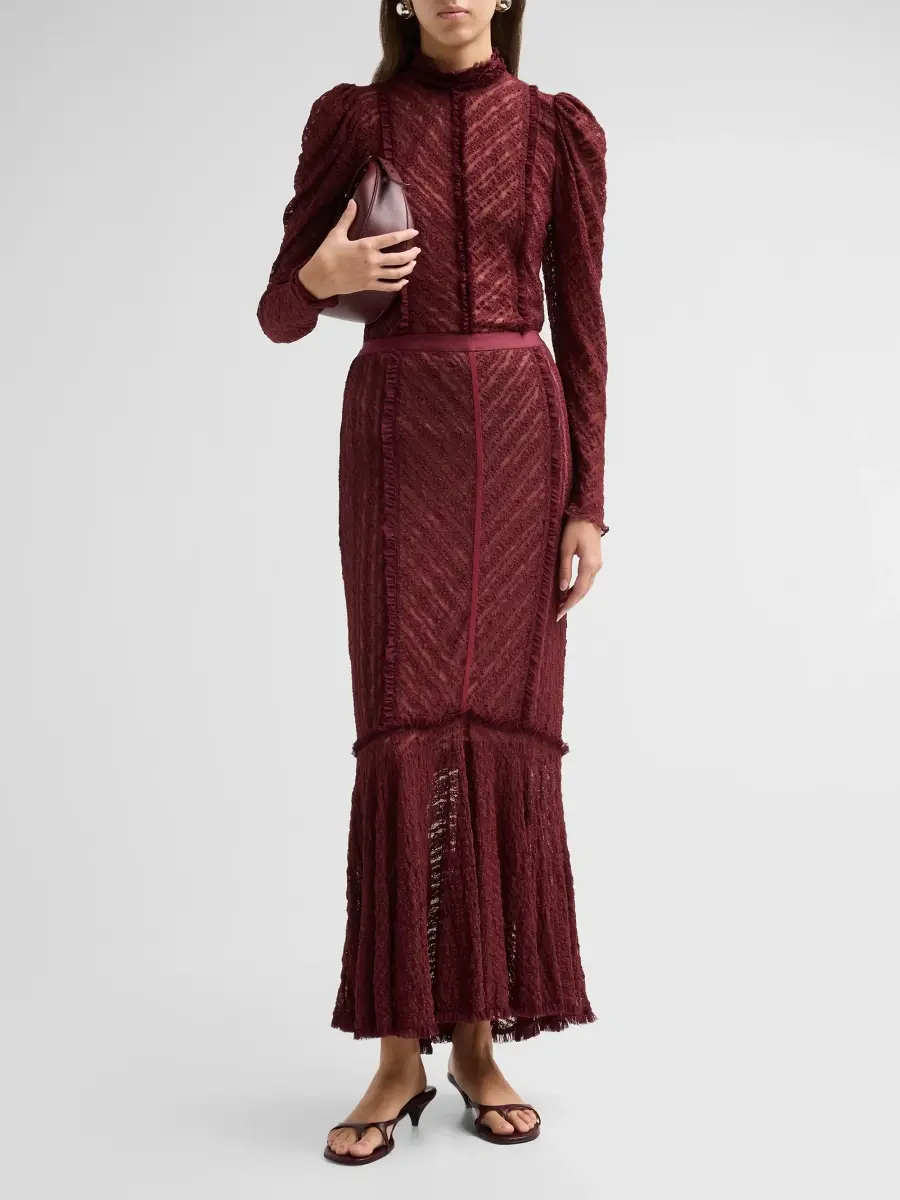 Cinq à Sept Women's Sabrina Lace Maceio Maxi Skirt | Thumbnail 2 Cinq à Sept Women's Sabrina Lace Maceio Maxi Skirt | Thumbnail 2