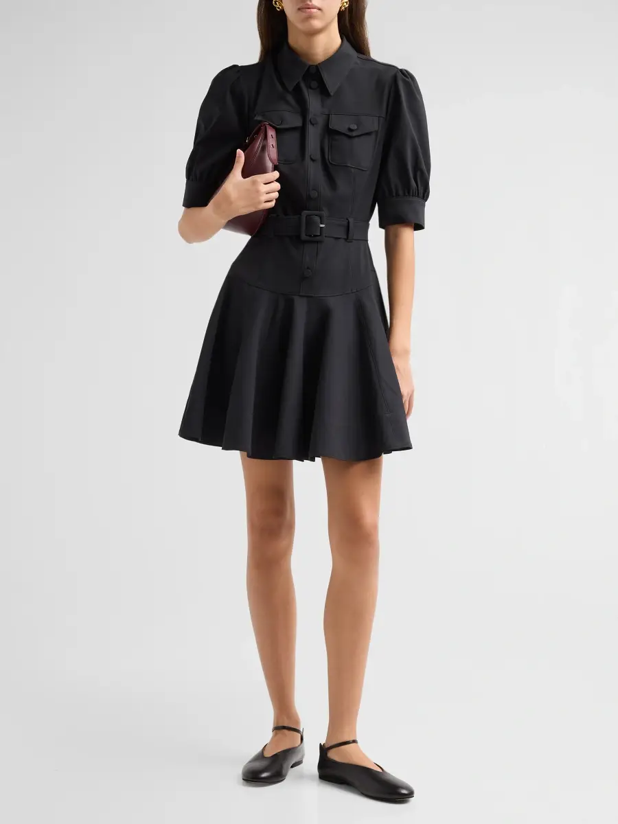 Cinq à Sept Women's Anisa Belted Mini Shirtdress | Thumbnail 2 Cinq à Sept Women's Anisa Belted Mini Shirtdress | Thumbnail 2