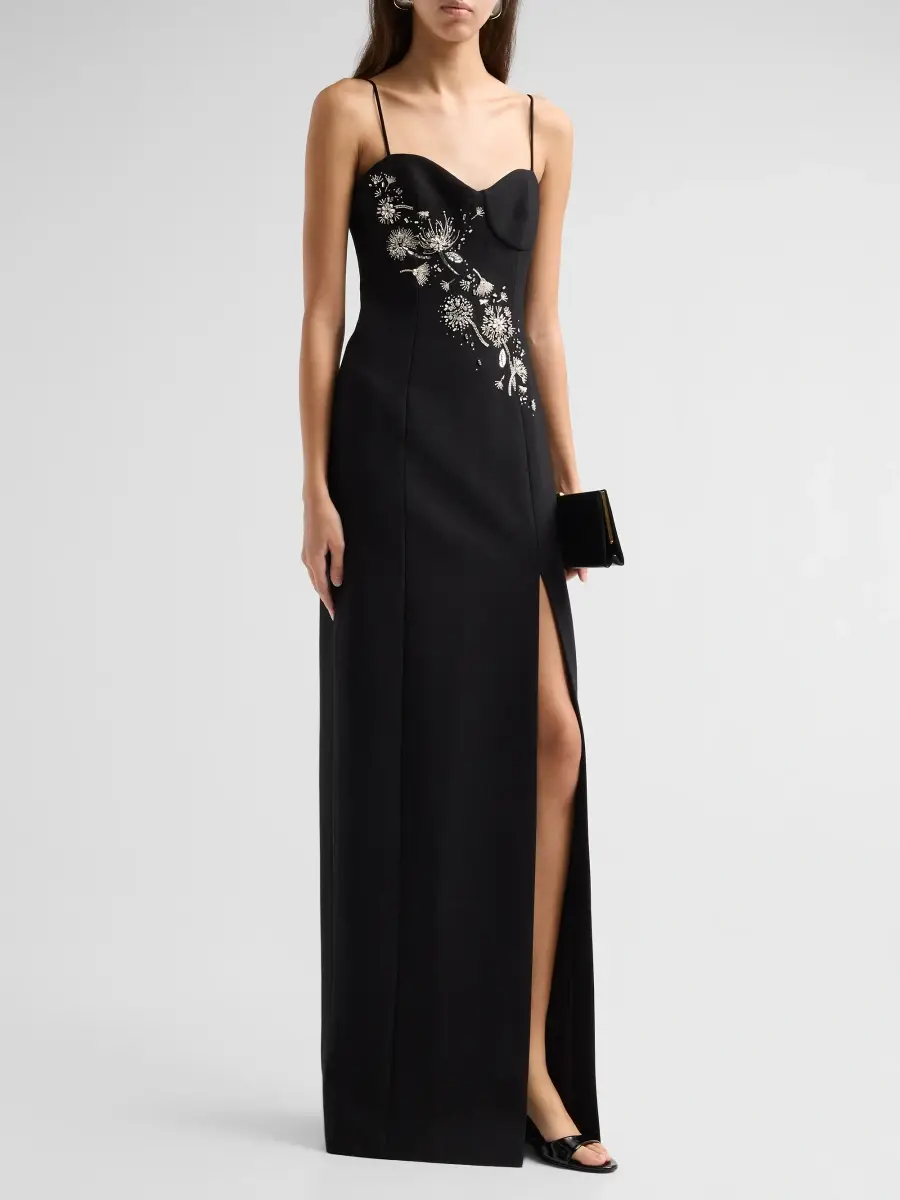 Cinq à Sept Women's Amelina Dandelion Column Gown | Thumbnail 4 Cinq à Sept Women's Amelina Dandelion Column Gown | Thumbnail 4