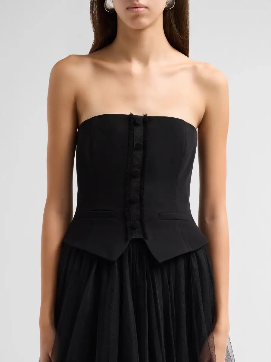 Cinq à Sept Women's Lunelle Tulle Midi Dress | Thumbnail 5 Cinq à Sept Women's Lunelle Tulle Midi Dress | Thumbnail 5