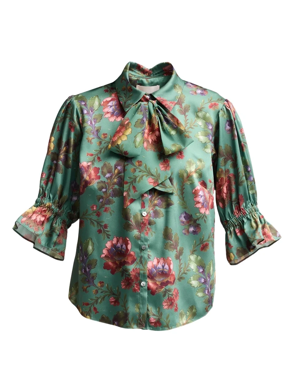 Women's Fiona Floral Satin Top Women's Fiona Floral Satin Top