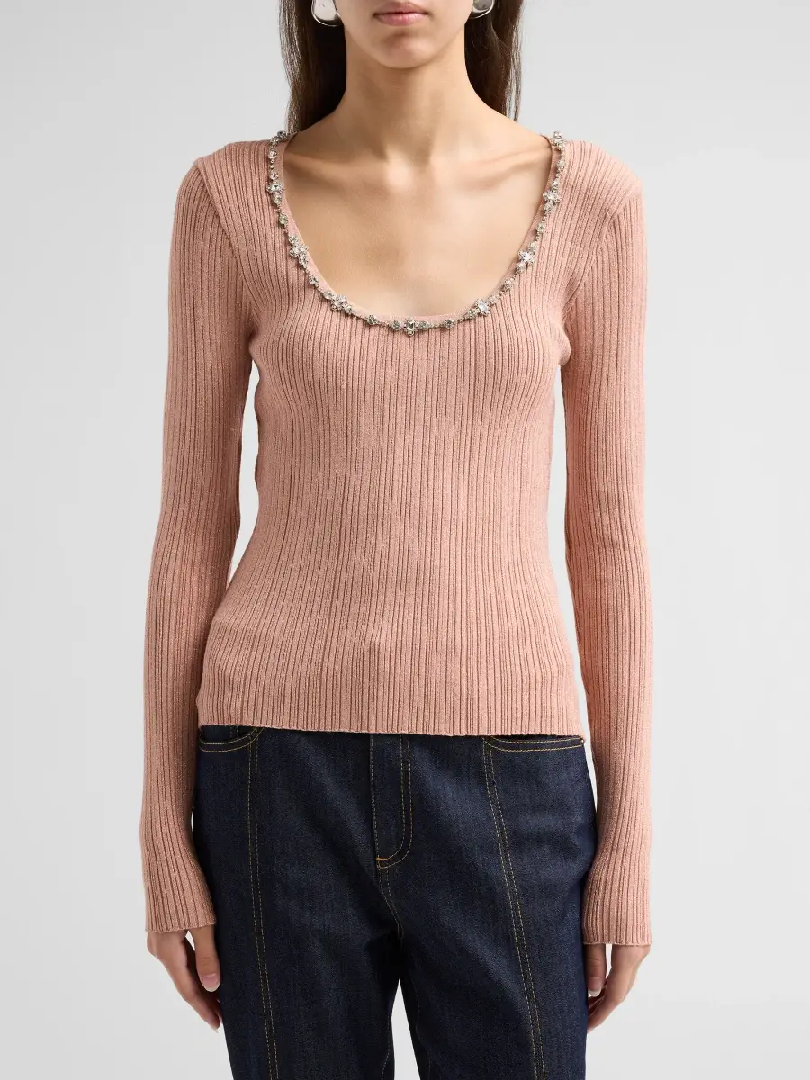 Cinq à Sept Women's Aminta Scoopneck Rib-Knit Top | Thumbnail 5 Cinq à Sept Women's Aminta Scoopneck Rib-Knit Top | Thumbnail 5